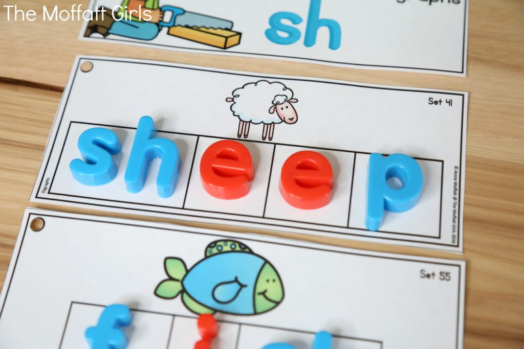 Build a Word Hands-On Spelling! Systematically move through phonics skills while boosting reading and spelling skills. The bundle includes CVC words, long vowels, blends, digraphs, trigraphs and more!
