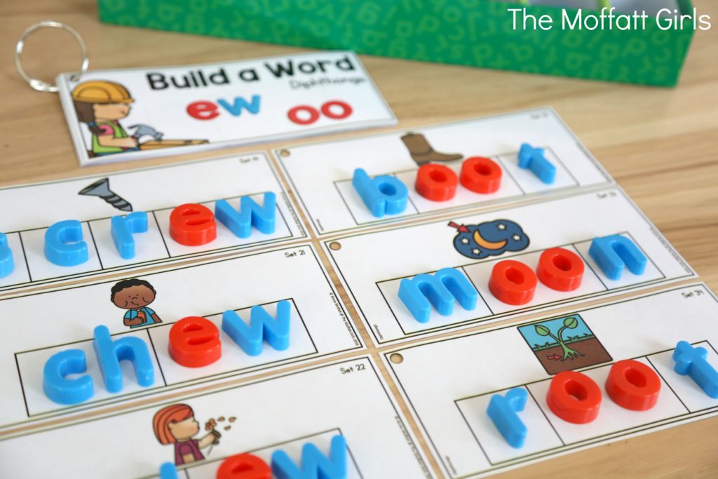 Build a Word Hands-On Spelling! Systematically move through phonics skills while boosting reading and spelling skills. The bundle includes CVC words, long vowels, blends, digraphs, trigraphs and more!