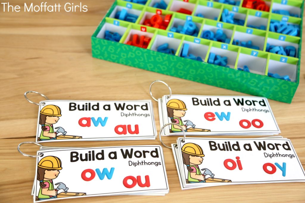 Build a Word Hands-On Spelling! Systematically move through phonics skills while boosting reading and spelling skills. The bundle includes CVC words, long vowels, blends, digraphs, trigraphs and more!