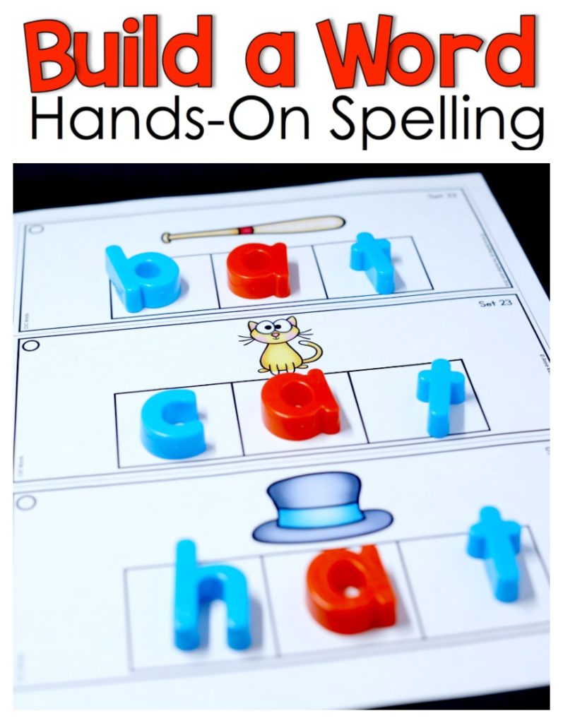 Build a Word Hands-On Spelling! Systematically move through phonics skills while boosting reading and spelling skills. The bundle includes CVC words, long vowels, blends, digraphs, trigraphs and more!
