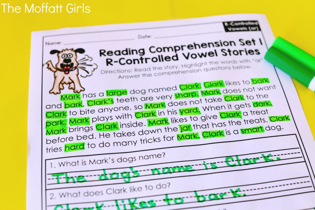 Bossy R words can be tricky for beginning readers to learn. These NO PREP packets teach r-controlled vowels in a variety of ways!