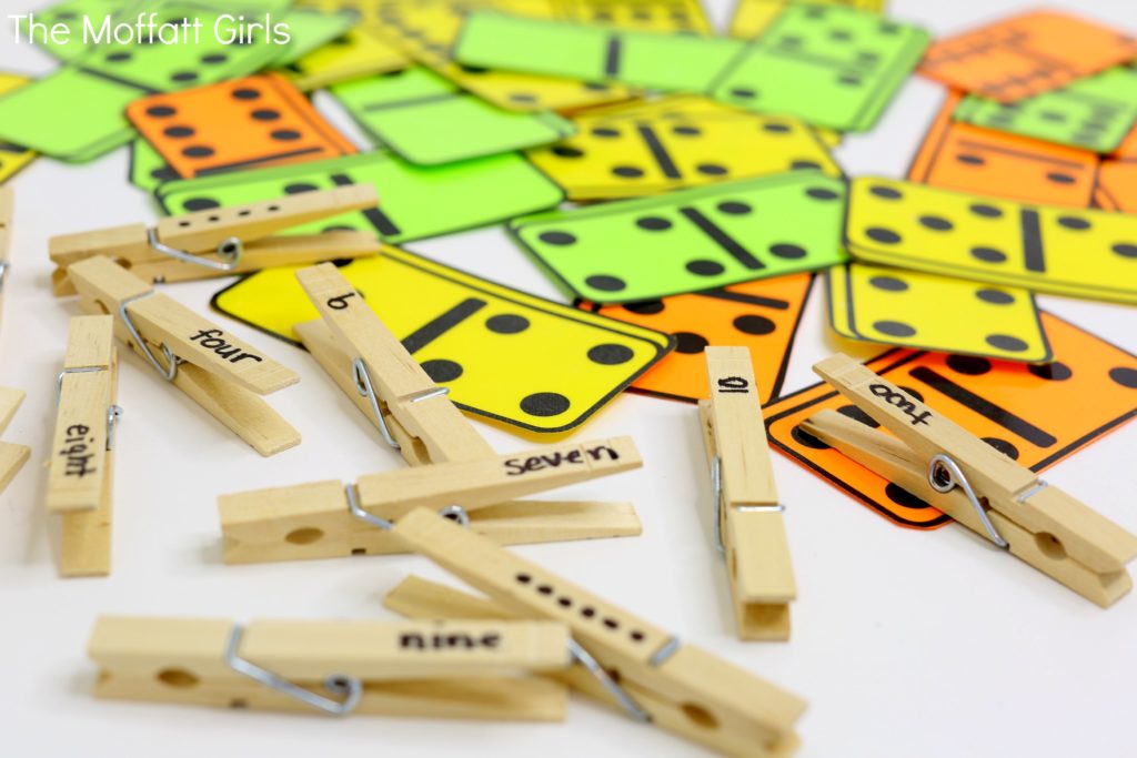 Number Matching with dominos! Fun Kindergarten math game to learn numbers 1-10!