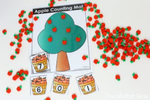 Kindergarten Math Games, Kindergarten Centers, Math, Counting, Apples, Numbers
