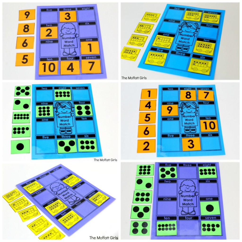 Count and Match- fun Subitizing activity for Kindergarten! Kindergarten math made fun!
