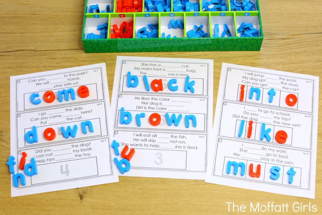 How to Effectively Teach Sight Words For Preschool, Kindergarten, 1st Grade, 2nd Grade and 3rd Grade using a fun hands-on and systematic approach. Created with Fry's Sight Words and Dolch Sight Words!