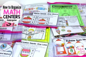 Organizing Math Centers, Kindergarten Curriculum