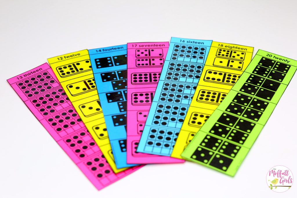 Teen Numbers Count and Clip- Count the numbers in the box and clip it if the number matches the teen number at the top. Fun math center for Kindergarten!