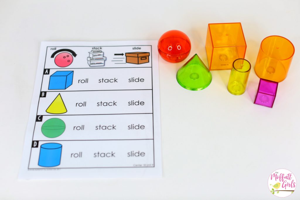 3D shapes, Kindergarten, Math, Kindergarten Math, math games, shapes, sorting,