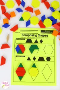 Kindergarten, Kindergarten Math, Common Core Math, Shapes, Composing Shapes, Math Games