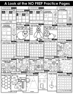 Shape Worksheets, Kindergarten Math, Shapes, Common Core