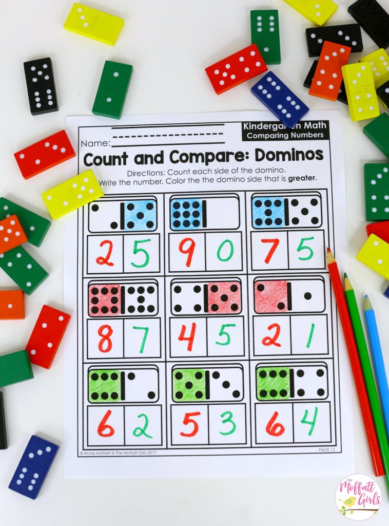 Kindergarten, Kindergarten math, comparing numbers, Counting, numbers, math games, Common Core Math
