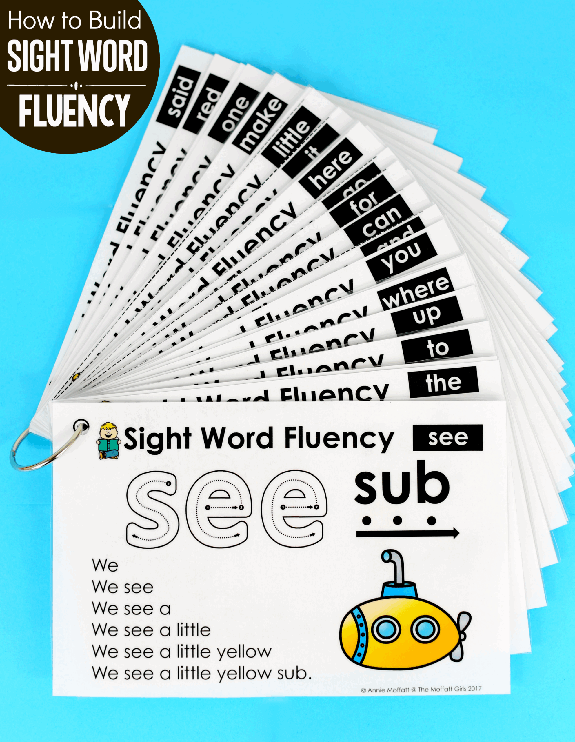 sight words, reading fluency, reading, kindergarten, sight word fluency, beginning readers, struggling readers