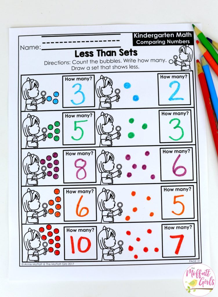 Kindergarten, Kindergarten math, comparing numbers, Counting, numbers, math games, Common Core Math