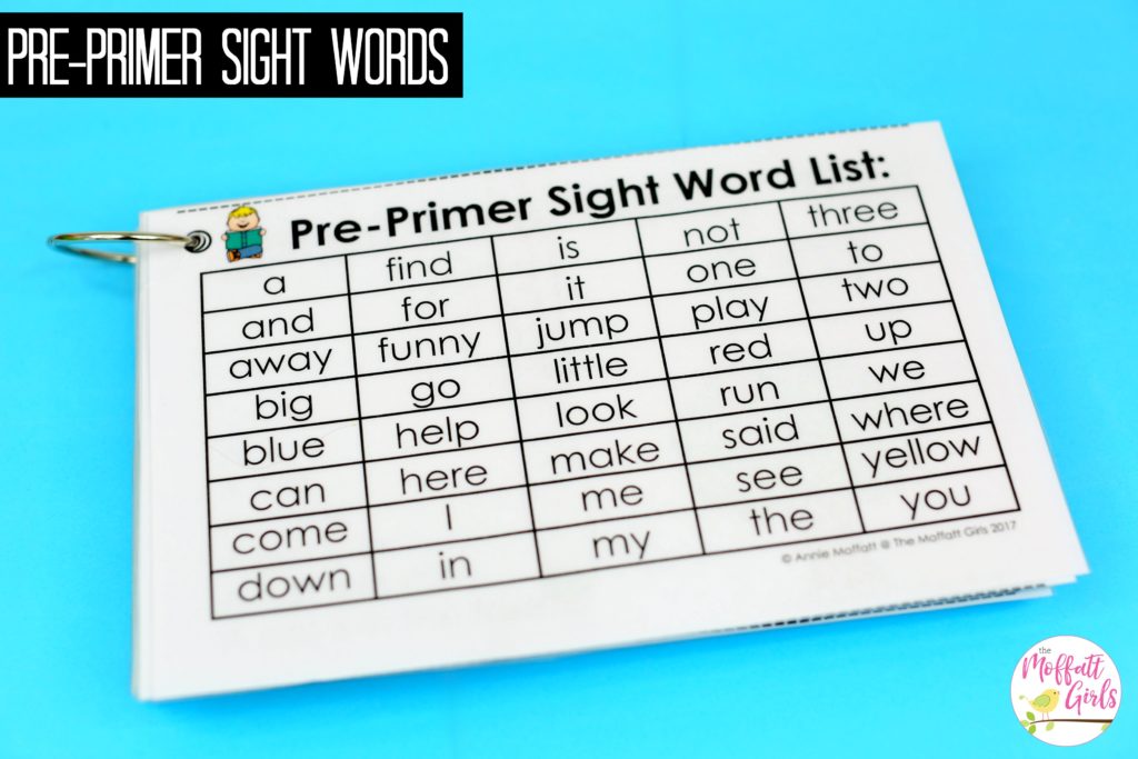 Sight Word Fluency Pyramid Sentences- These simple sentences use pre-primer sight words along with basic phonics skills to help build reading confidence in beginning and struggling readers.
