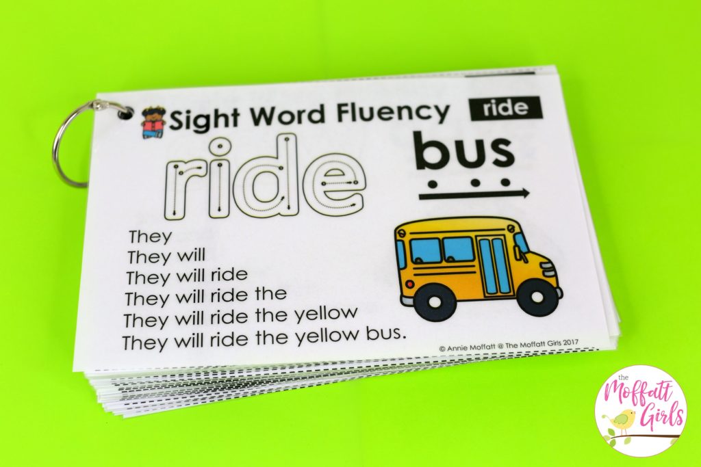 Sight Word Fluency Pyramid Sentences- These simple sentences use primer sight words along with phonics skills to help build reading confidence in beginning and struggling readers.
