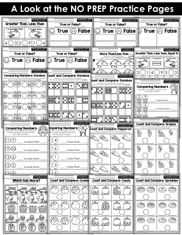 Kindergarten, Kindergarten math, comparing numbers, Counting, numbers, math games