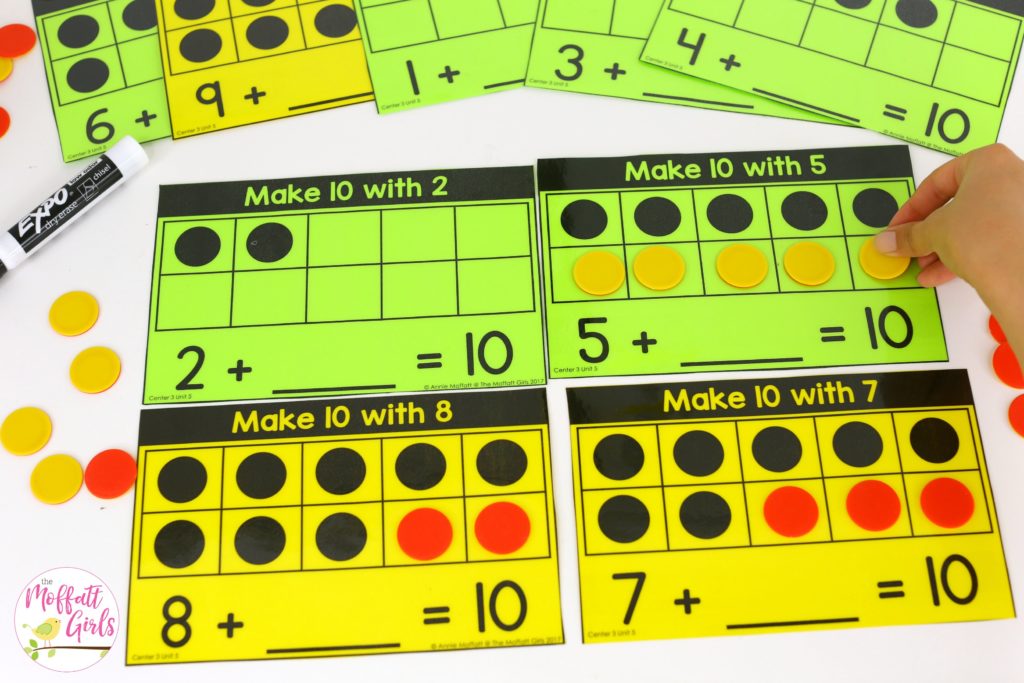Make ten with... Addition to 10. Plus, MORE hands-on addition math centers for Kindergarten! Teach basic addition in a variety of ways that help students build math skills.