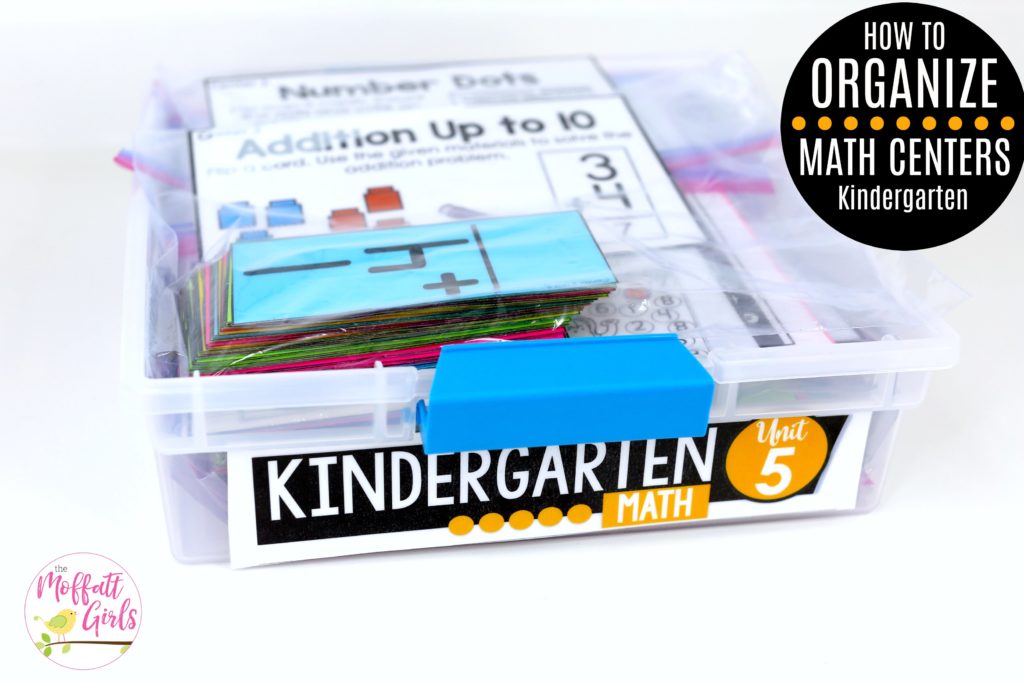 Simple and easy way to organize your Math Centers!