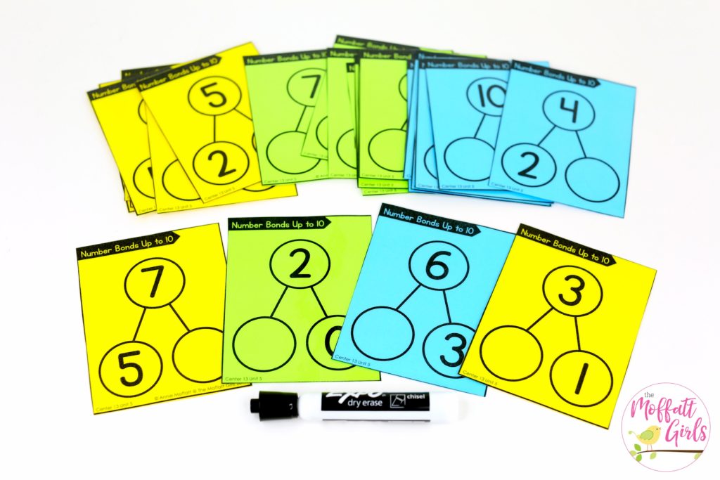 Addition Number Bonds. Plus, MORE hands-on addition math centers for Kindergarten! Teach basic addition in a variety of ways that help students build math skills.
