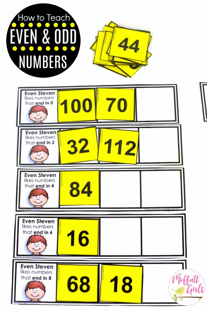 Even Steven and Odd Todd: This fun 1st Grade Math activity helps students count numbers up to 120 in a hands-on way!