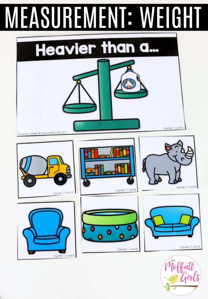 Comparing Weight: This fun Kindergarten Math activity helps students measure items and analyze data in a hands-on way!
