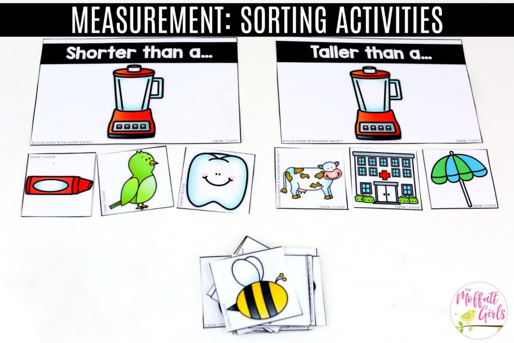 Comparing Height: This fun Kindergarten Math activity helps students measure items and analyze data in a hands-on way!