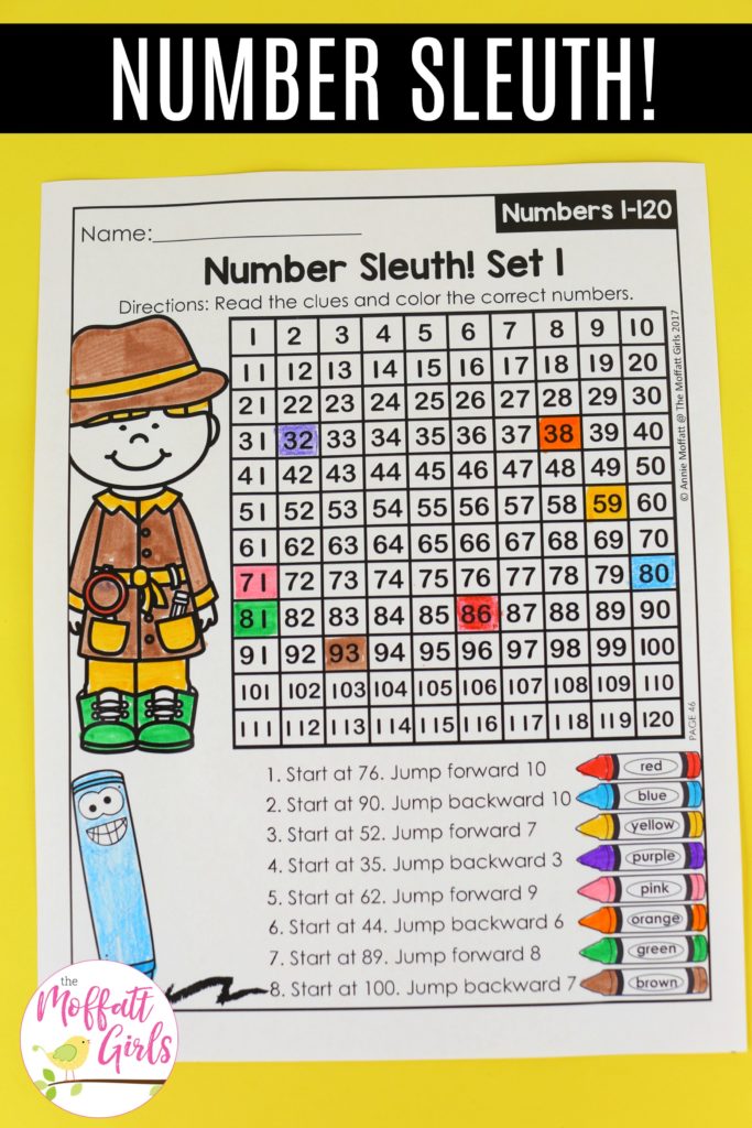 These fun 1st Grade Math activities help students count numbers up to 120 in a hands-on way!