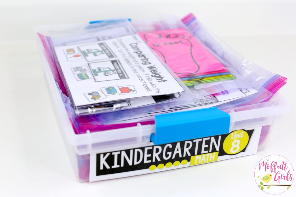 These fun Kindergarten Math NO PREP pages help students measure items and analyze data in a hands-on way!