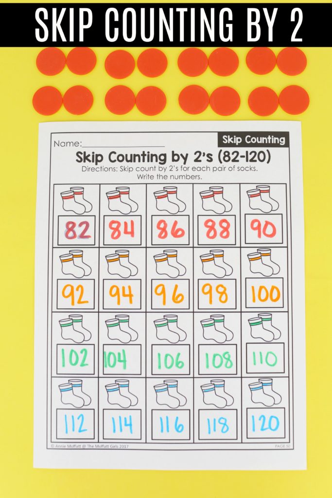 These fun 1st Grade Math activities help students count numbers up to 120 in a hands-on way!