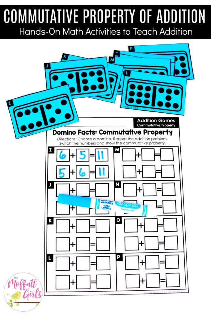 Domino Facts: This fun 1st Grade Math activity helps students practice addition in a hands-on way!