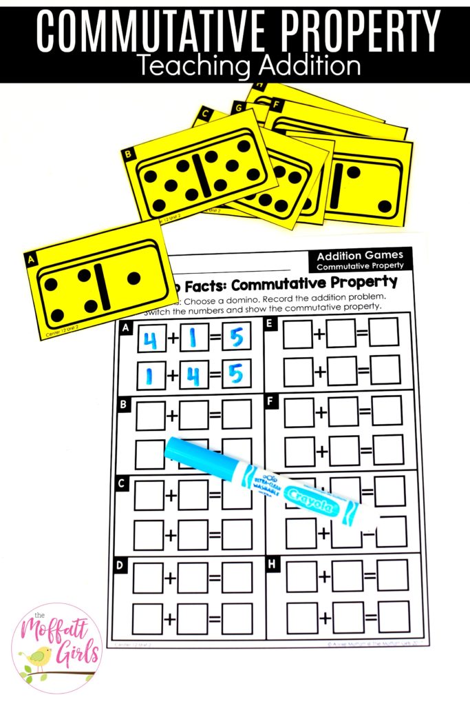 Domino Facts: This fun 1st Grade Math activity helps students practice addition in a hands-on way!