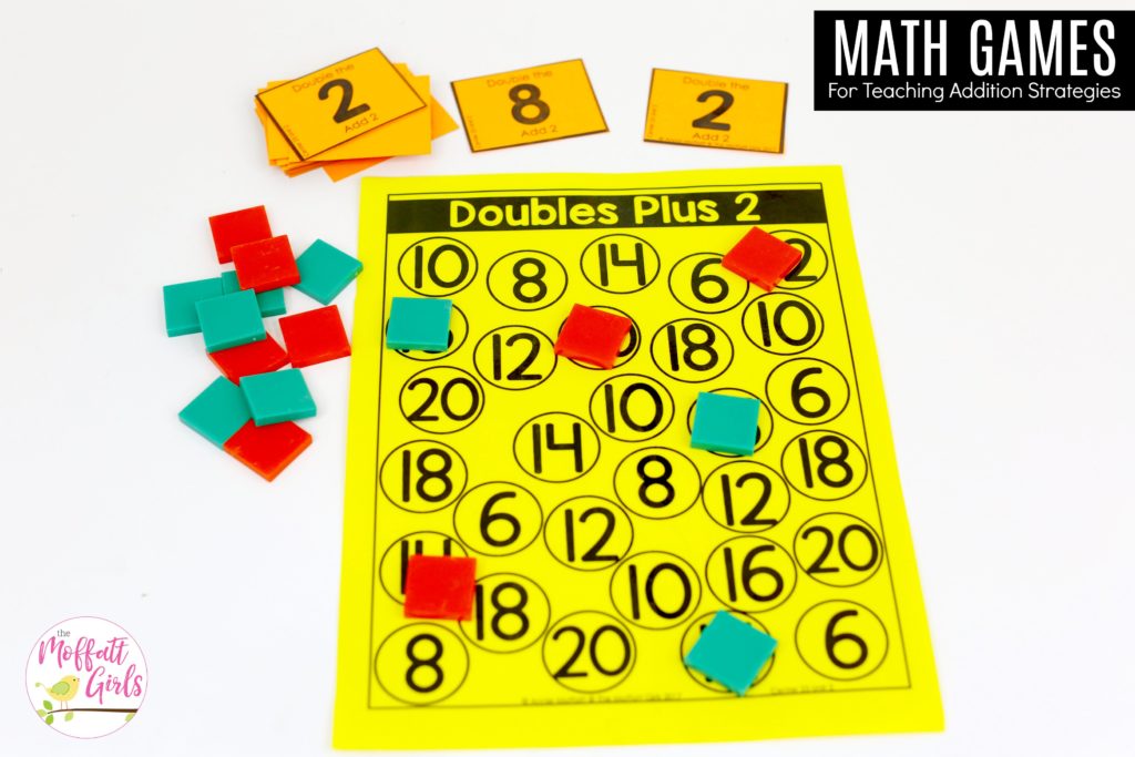 Doubles Plus 2: This fun 1st Grade Math activity helps students practice addition in a hands-on way!