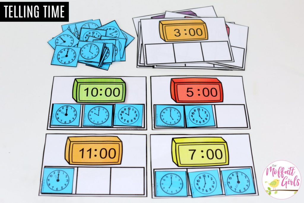 Sort the Clocks: This fun Kindergarten Math activity helps students tell time in a hands-on way!