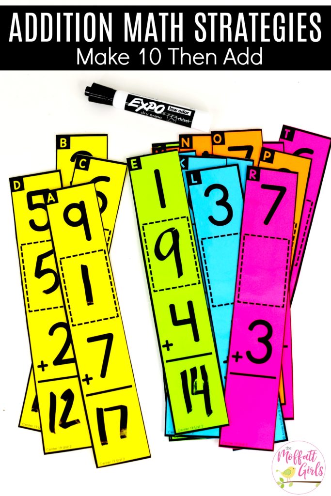 Add the Missing Addend: This fun 1st Grade Math activity helps students practice addition in a hands-on way!