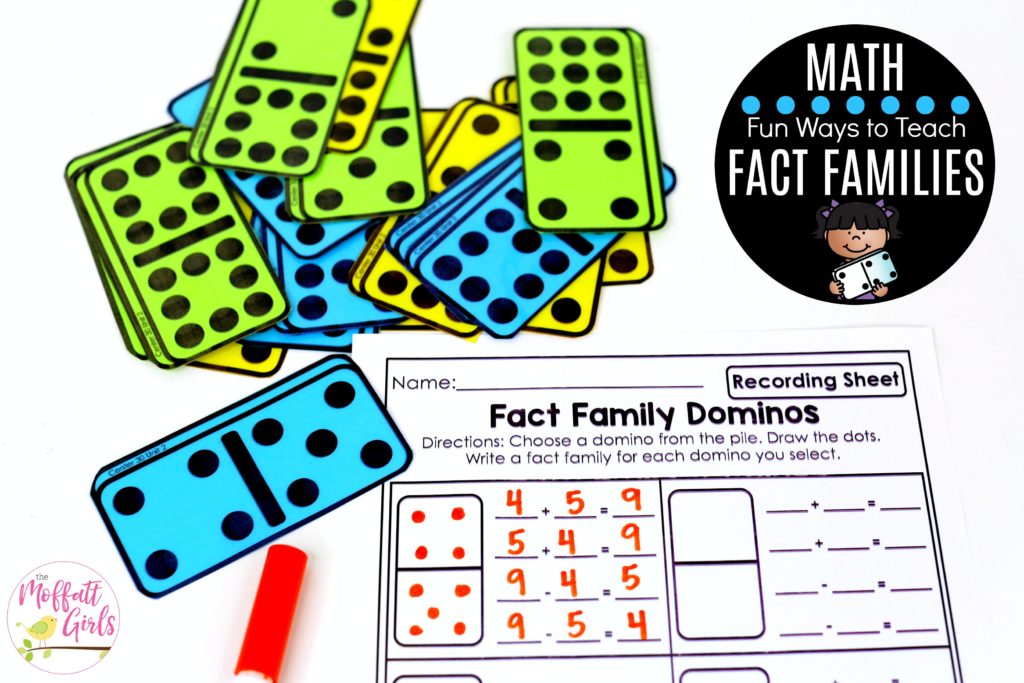 Domino Facts: This fun 1st Grade Math activity helps students practice addition in a hands-on way!