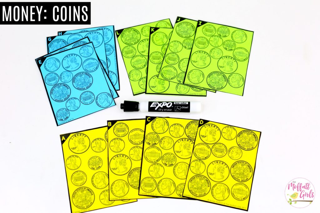 Coin Identification: This fun Kindergarten Math activity helps students identify and count money in a hands-on way!