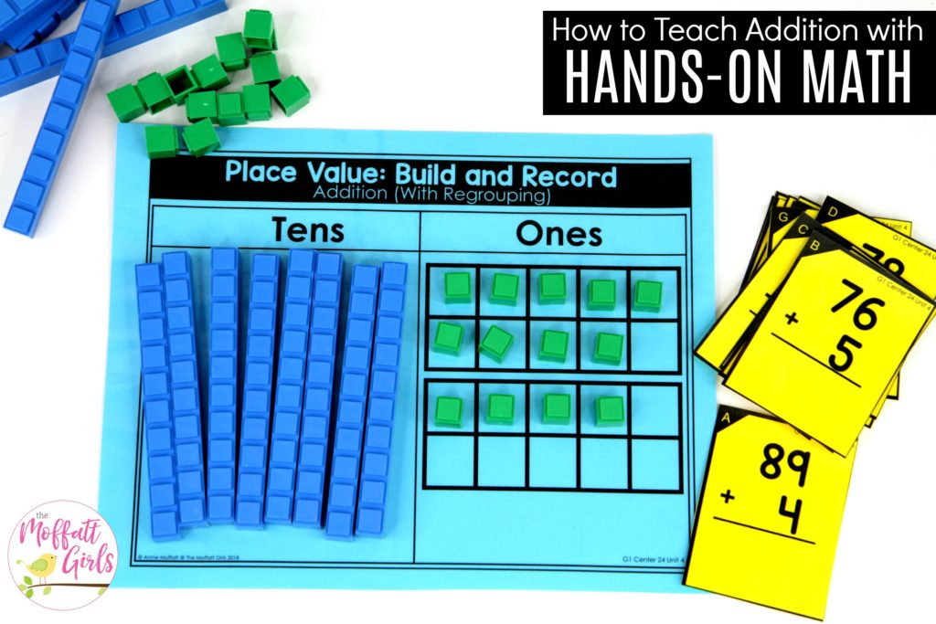 Place Value: Build and Record with Regrouping Place Value Build and Record: This fun 1st Grade Math activity helps students understand place values and the meaning of a number in a hands-on way!