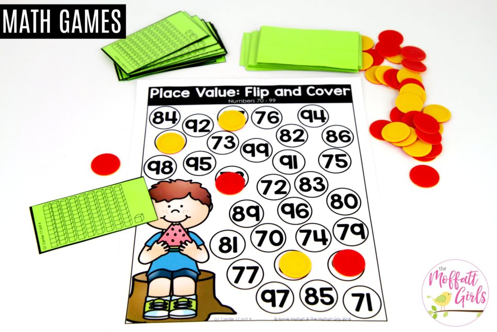Place Value: Flip and Cover the numbers up to 100 Flip and Cover: This fun 1st Grade Math activity helps students understand place values and the meaning of a number in a hands-on way!