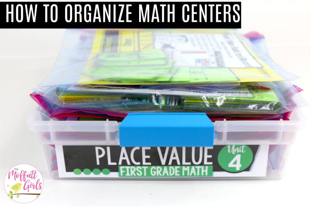 How to Organize Math Centers These fun 1st Grade Math activities help students understand place values and the meaning of a number in a hands-on way!