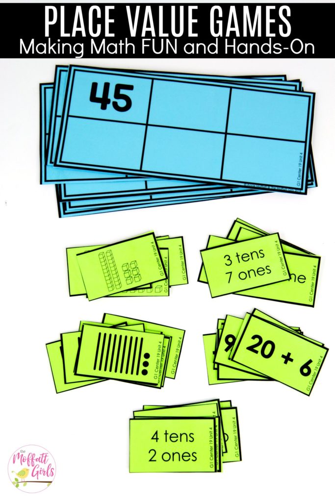 Place Value Games- Hands-on Fun Place Value Sort: This fun 1st Grade Math activity helps students understand place values and the meaning of a number in a hands-on way!