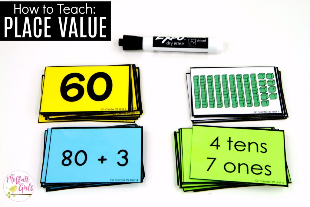 Place Value War- Flip a card and compare values Place Value- Flip and Compare: This fun 1st Grade Math activity helps students understand place values and the meaning of a number in a hands-on way!