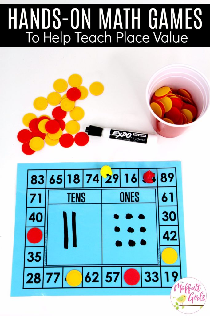 Place Value Game- Build a Number Build a Number: This fun 1st Grade Math activity helps students understand place values and the meaning of a number in a hands-on way!