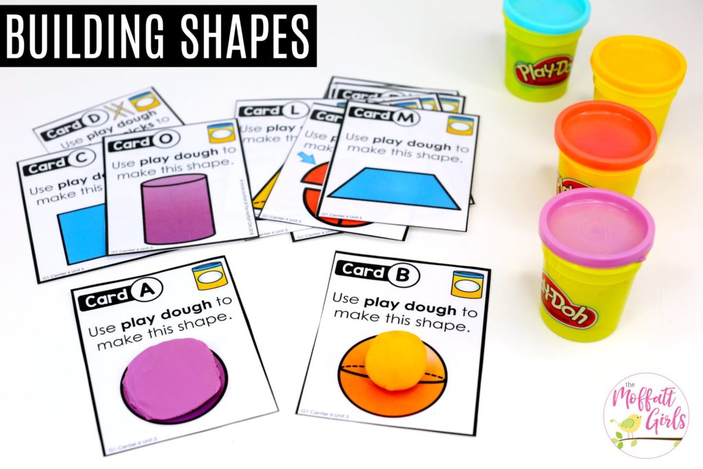 Building 2D and 3D shapes with play dough Building 2D and 3D Shapes: These fun 1st Grade Math activities help students understand basic geometry with the use of shapes and fractions in a hands-on way!