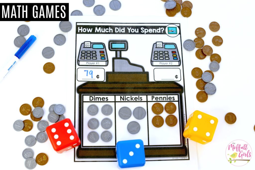 How Much Did You Spend Math Center How Much Did You Spend? A FUN math center to teach adding coins in First Grade!