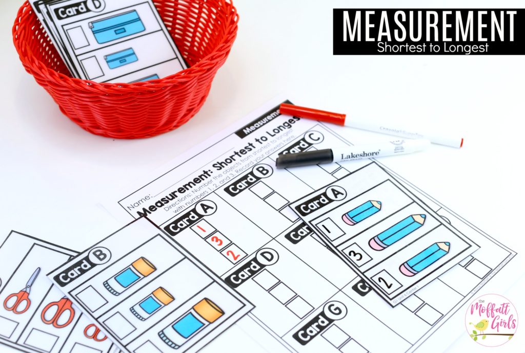 Measurement: Shortest to Longest 1st Grade Math Center Measurement: Shortest to Longest- TONS of fun, hands-on activities and worksheets to teach first grade students how to measure!