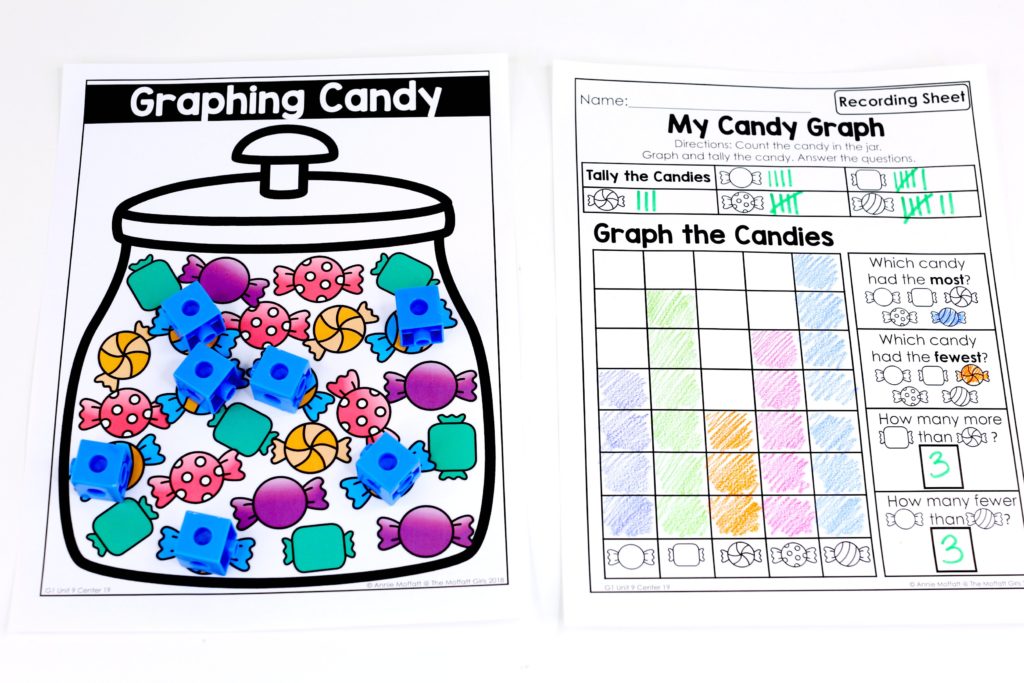 Graphing Candy- fun math games for first grade Graphing Candy- Fun math games to teach graphs and simple data analysis in 1st Grade!