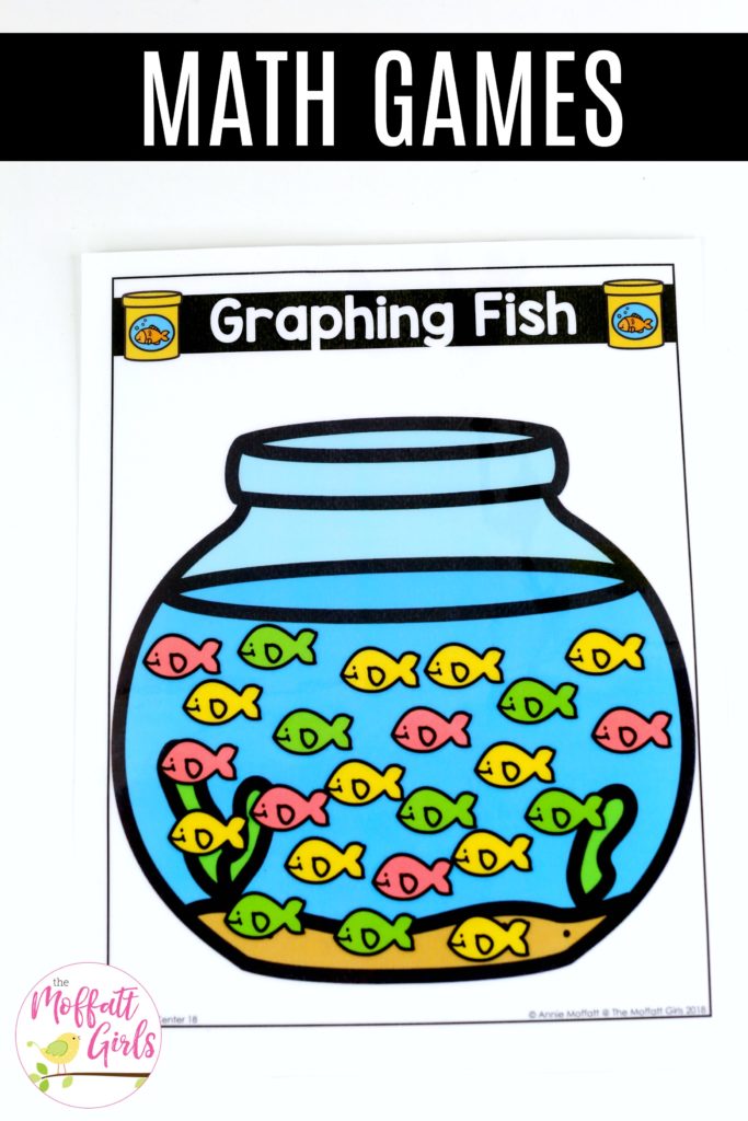 Graphing Fish- first grade math Graphing Fish- Fun math games to teach graphs and simple data analysis in 1st Grade!