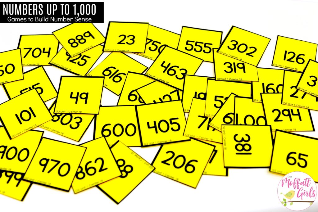 Flip and Order Math Center- Choose 5 cards, and place them in order from least to greatest. Fun math center for 2nd grade!