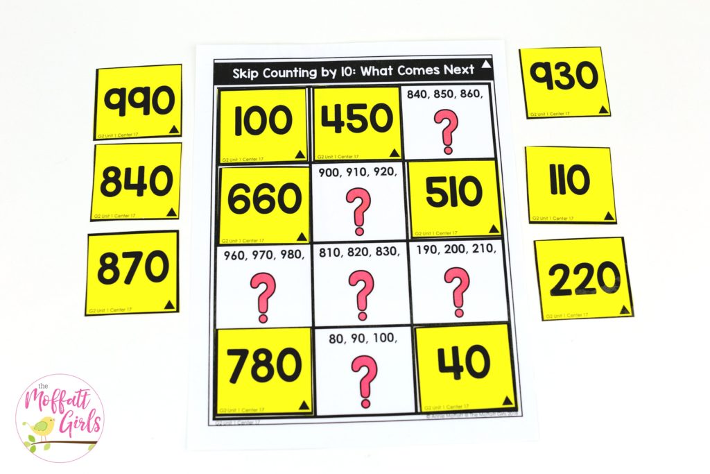 Skip Counting Mystery Puzzle math center for 2nd Grade Skip Counting Mystery Puzzle math center for 2nd Grade