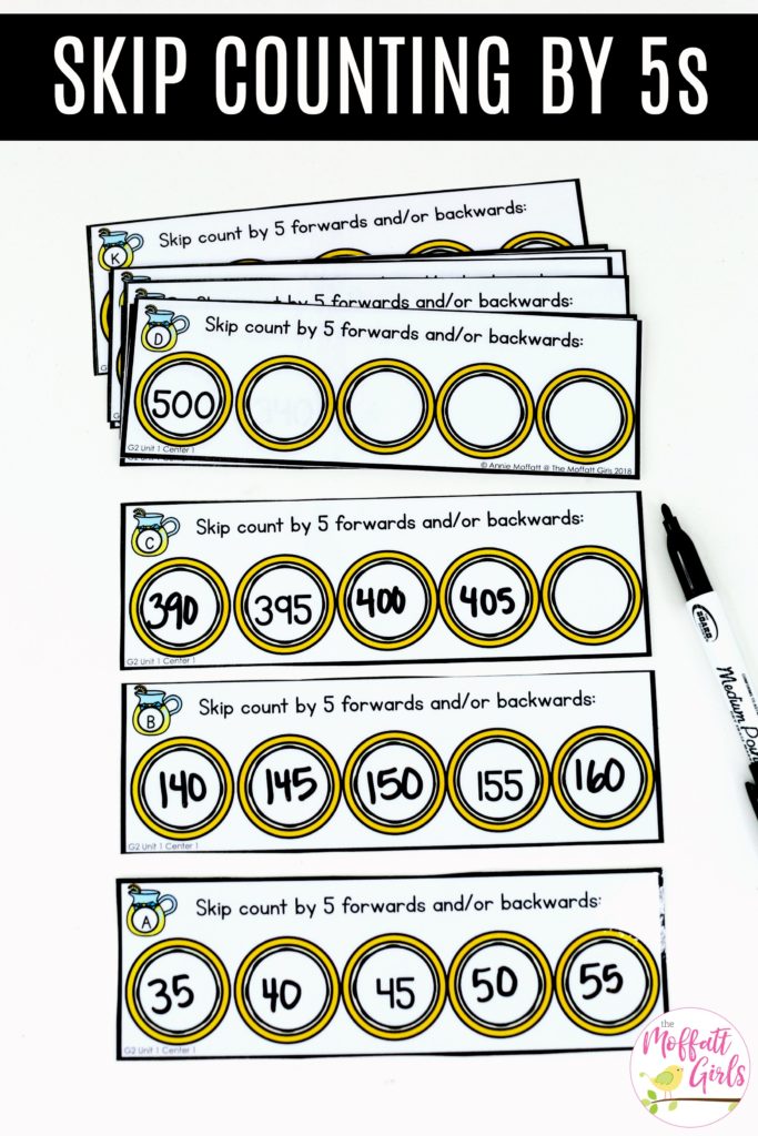 Skip Counting Lemonade- Practicing skip counting by 5s made fun! Laminate and use a dry erase marker for multiple use.